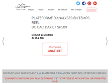 Tablet Screenshot of live-traders.fr